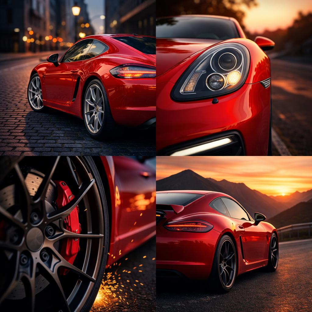 porsche red